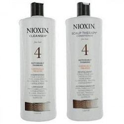 Nioxin System 4 Cleanser & Scalp Therapy Duo Set for noticeably thinning & chemically-treated hair (1 Liter) Nioxin System 4 Cleanser & Scalp Therapy Duo Set for noticeably thinning & chemically-treated hair (1 Liter)